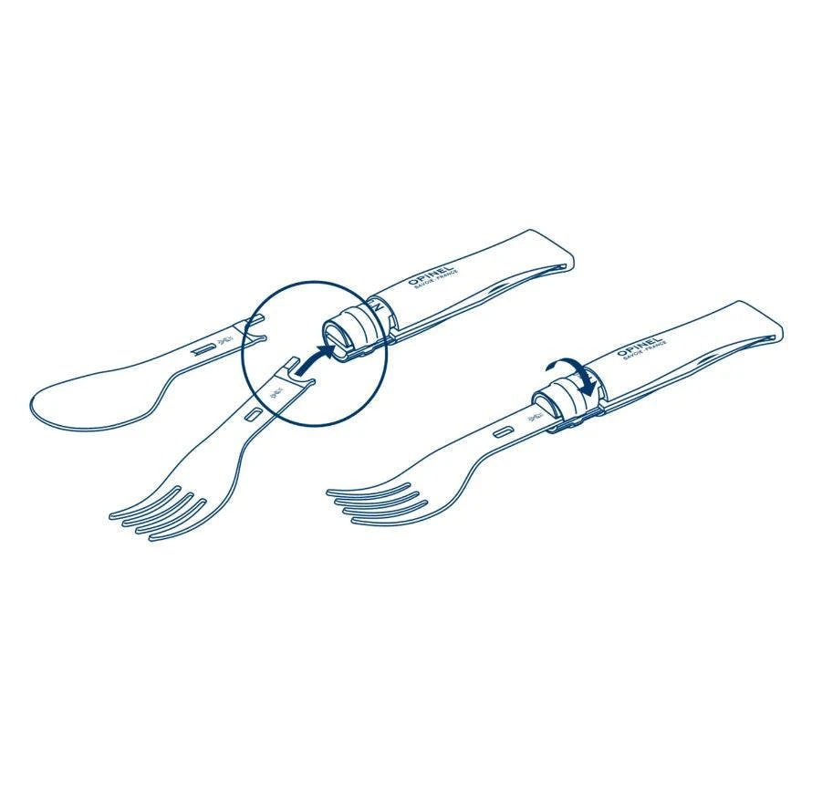 Opinel Pinic+ Cutlery Complete Set With No 8 Knife 6 Opinel Pinic+ Cutlery Complete Set With No 8 Knife - Image 4