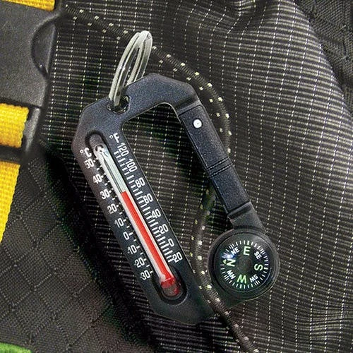 Sun Company HikeHitch 2 Compass/ Thermometer Carabiner 4 Sun Company HikeHitch 2 Compass/ Thermometer Carabiner - Image 2