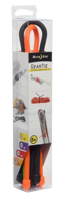 Nite Ize Gear Tie Reusable Rubber Twist Tie (8 Pack) -Outdoor Gear Shop image 4091